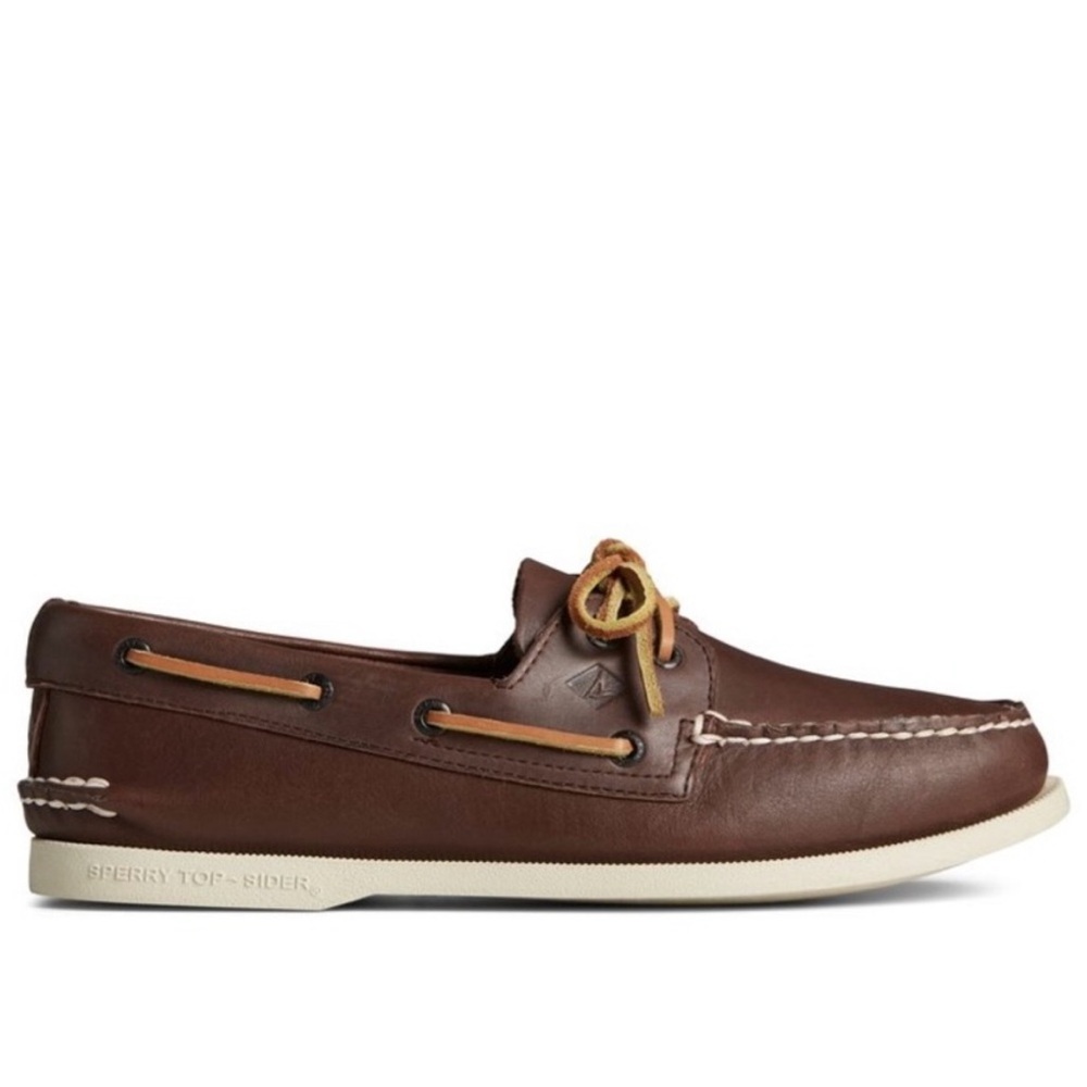 Sperry women’s Dark Brown Leather Boat Shoes